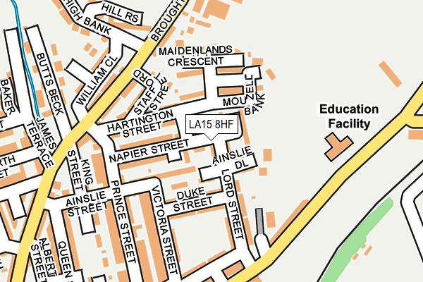 LA15 8HF map - OS OpenMap – Local (Ordnance Survey)