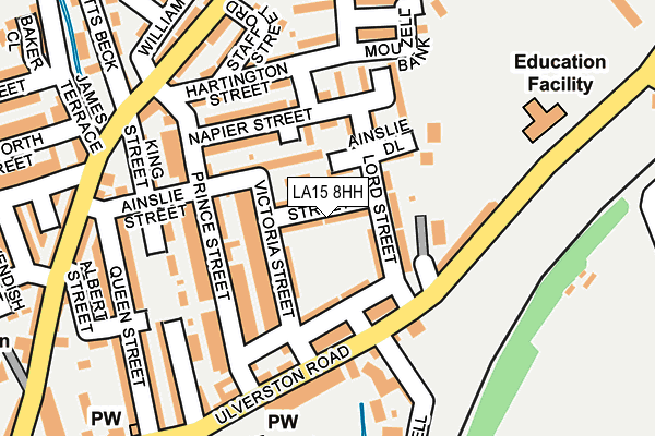 LA15 8HH map - OS OpenMap – Local (Ordnance Survey)