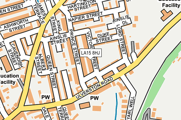 LA15 8HJ map - OS OpenMap – Local (Ordnance Survey)
