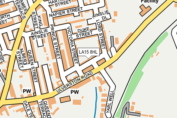 LA15 8HL map - OS OpenMap – Local (Ordnance Survey)