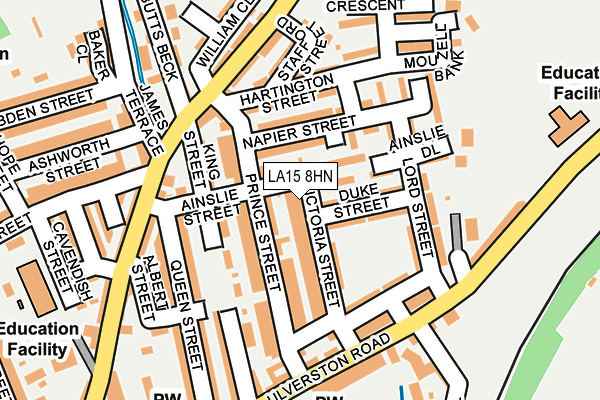 LA15 8HN map - OS OpenMap – Local (Ordnance Survey)