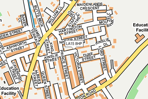 LA15 8HP map - OS OpenMap – Local (Ordnance Survey)