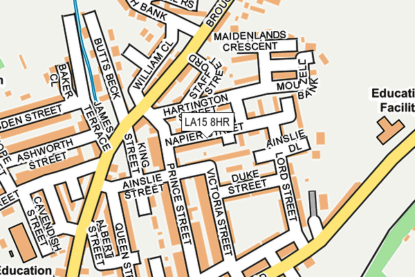 LA15 8HR map - OS OpenMap – Local (Ordnance Survey)