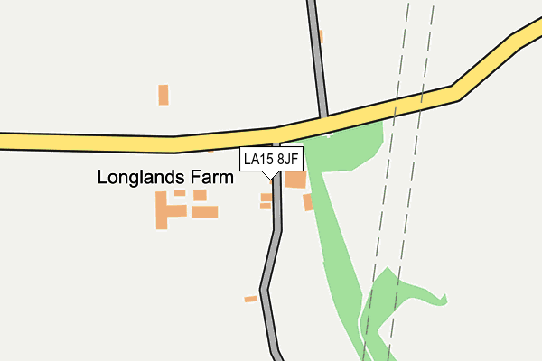 LA15 8JF map - OS OpenMap – Local (Ordnance Survey)