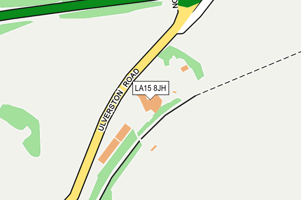 LA15 8JH map - OS OpenMap – Local (Ordnance Survey)