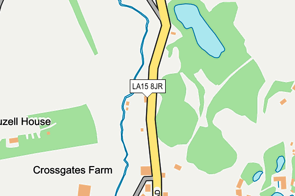LA15 8JR map - OS OpenMap – Local (Ordnance Survey)
