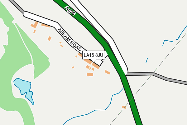 LA15 8JU map - OS OpenMap – Local (Ordnance Survey)