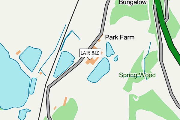 LA15 8JZ map - OS OpenMap – Local (Ordnance Survey)