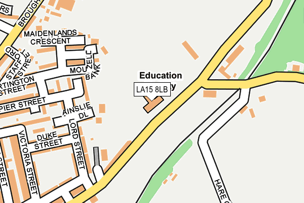 LA15 8LB map - OS OpenMap – Local (Ordnance Survey)