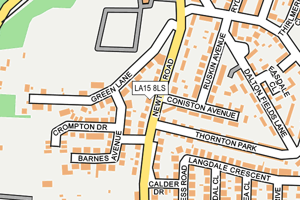 LA15 8LS map - OS OpenMap – Local (Ordnance Survey)