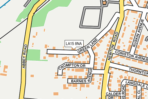 LA15 8NA map - OS OpenMap – Local (Ordnance Survey)