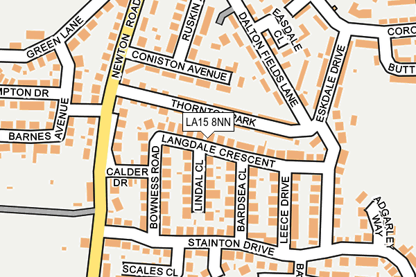 LA15 8NN map - OS OpenMap – Local (Ordnance Survey)