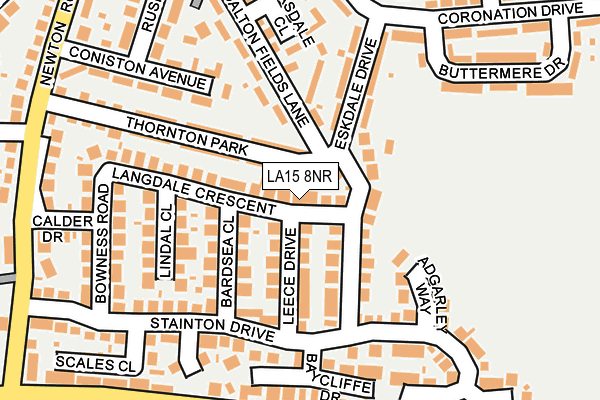 LA15 8NR map - OS OpenMap – Local (Ordnance Survey)