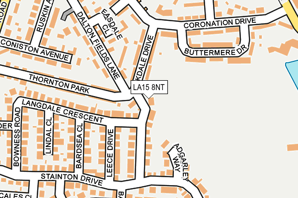 LA15 8NT map - OS OpenMap – Local (Ordnance Survey)