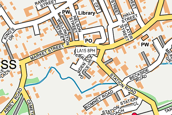 LA15 8PH map - OS OpenMap – Local (Ordnance Survey)