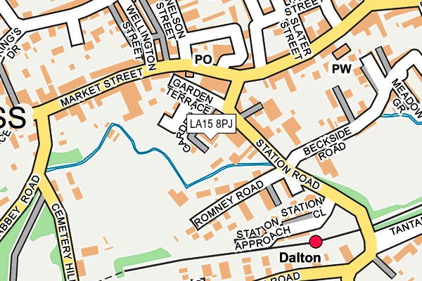 LA15 8PJ map - OS OpenMap – Local (Ordnance Survey)