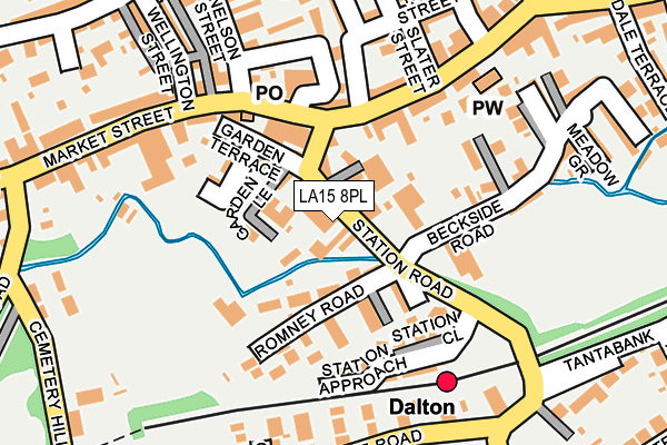 LA15 8PL map - OS OpenMap – Local (Ordnance Survey)
