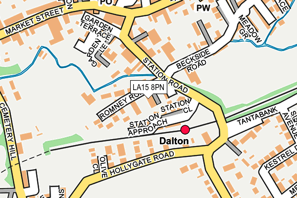 LA15 8PN map - OS OpenMap – Local (Ordnance Survey)