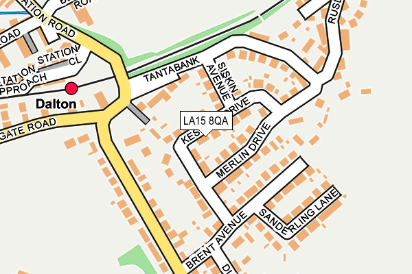 LA15 8QA map - OS OpenMap – Local (Ordnance Survey)