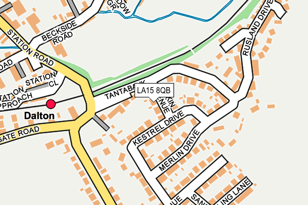 LA15 8QB map - OS OpenMap – Local (Ordnance Survey)