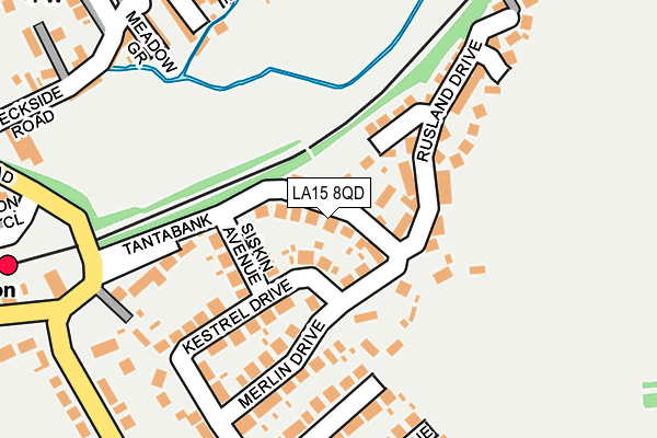 LA15 8QD map - OS OpenMap – Local (Ordnance Survey)