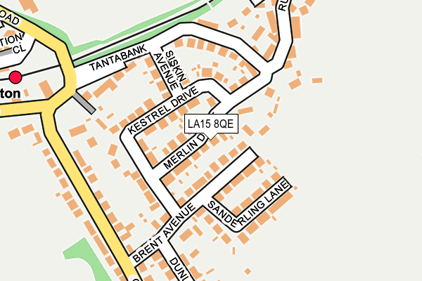 LA15 8QE map - OS OpenMap – Local (Ordnance Survey)