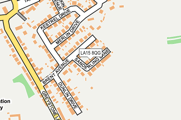 LA15 8QG map - OS OpenMap – Local (Ordnance Survey)