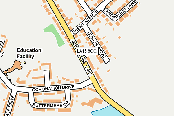LA15 8QQ map - OS OpenMap – Local (Ordnance Survey)