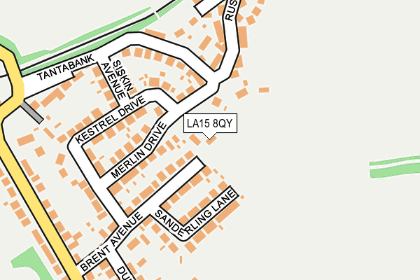 LA15 8QY map - OS OpenMap – Local (Ordnance Survey)