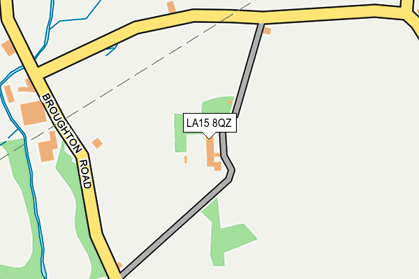 LA15 8QZ map - OS OpenMap – Local (Ordnance Survey)