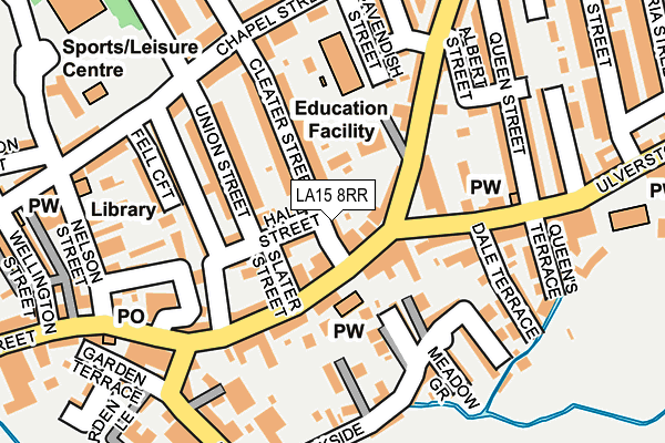 LA15 8RR map - OS OpenMap – Local (Ordnance Survey)