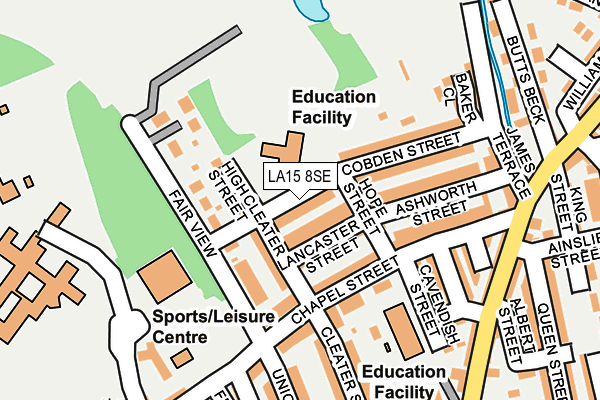 LA15 8SE map - OS OpenMap – Local (Ordnance Survey)