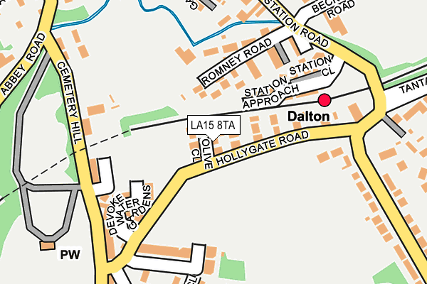 LA15 8TA map - OS OpenMap – Local (Ordnance Survey)