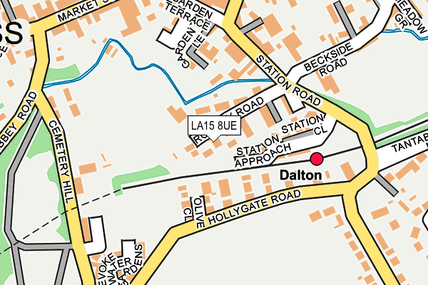 LA15 8UE map - OS OpenMap – Local (Ordnance Survey)