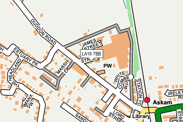 LA16 7BB map - OS OpenMap – Local (Ordnance Survey)