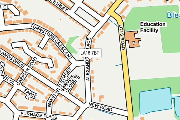LA16 7BT map - OS OpenMap – Local (Ordnance Survey)