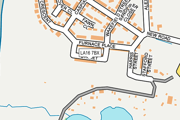 LA16 7BX map - OS OpenMap – Local (Ordnance Survey)