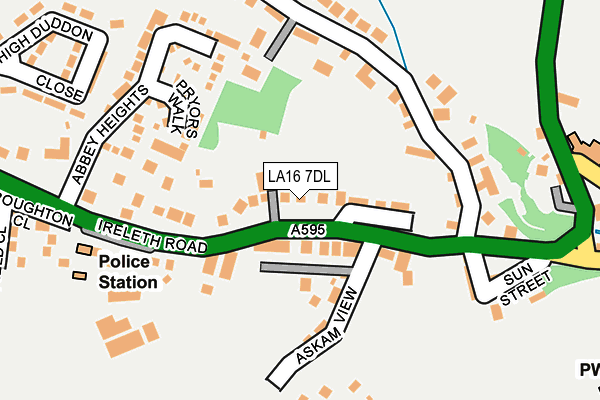 LA16 7DL map - OS OpenMap – Local (Ordnance Survey)