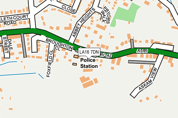 LA16 7DN map - OS OpenMap – Local (Ordnance Survey)