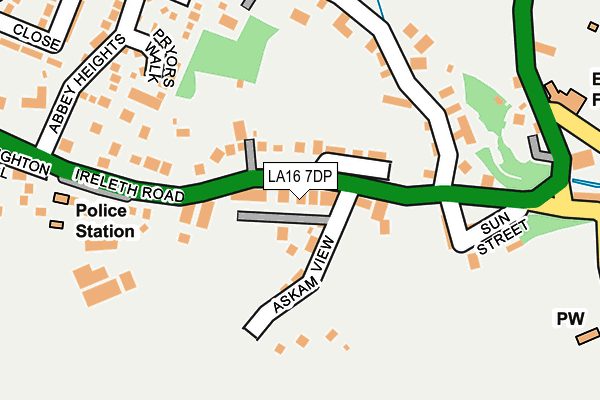 LA16 7DP map - OS OpenMap – Local (Ordnance Survey)