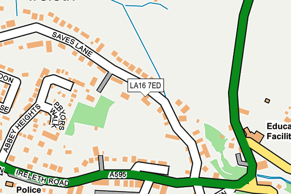 LA16 7ED map - OS OpenMap – Local (Ordnance Survey)