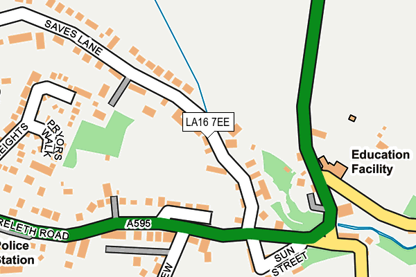 LA16 7EE map - OS OpenMap – Local (Ordnance Survey)