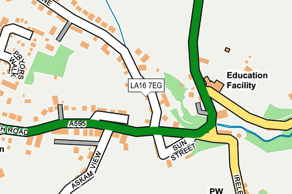 LA16 7EG map - OS OpenMap – Local (Ordnance Survey)