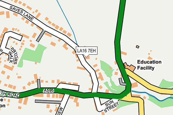 LA16 7EH map - OS OpenMap – Local (Ordnance Survey)