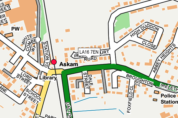 LA16 7EN map - OS OpenMap – Local (Ordnance Survey)