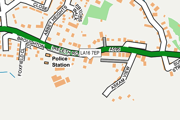 LA16 7EP map - OS OpenMap – Local (Ordnance Survey)