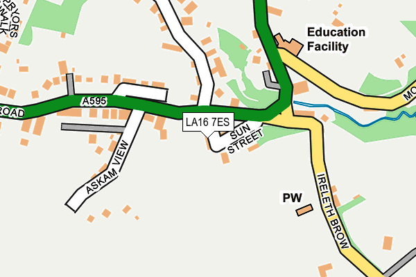 LA16 7ES map - OS OpenMap – Local (Ordnance Survey)