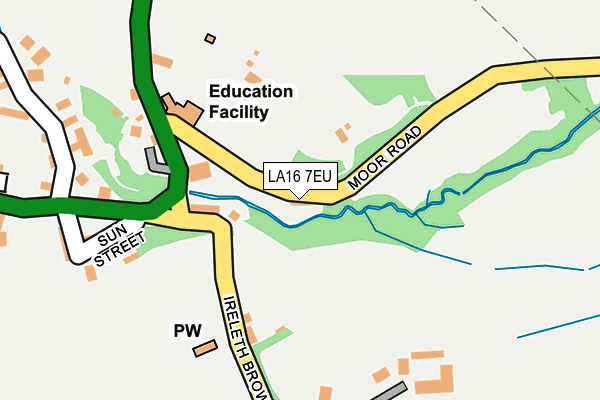 LA16 7EU map - OS OpenMap – Local (Ordnance Survey)