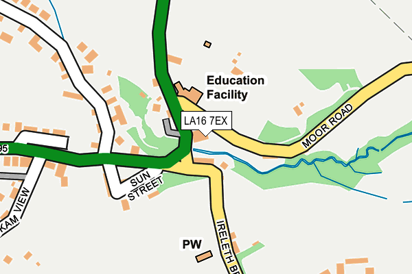 LA16 7EX map - OS OpenMap – Local (Ordnance Survey)