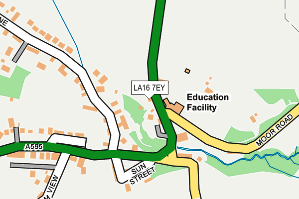LA16 7EY map - OS OpenMap – Local (Ordnance Survey)